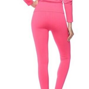 Pink Workout Hoodie and Leggings Set, Contouring Workout fit, women